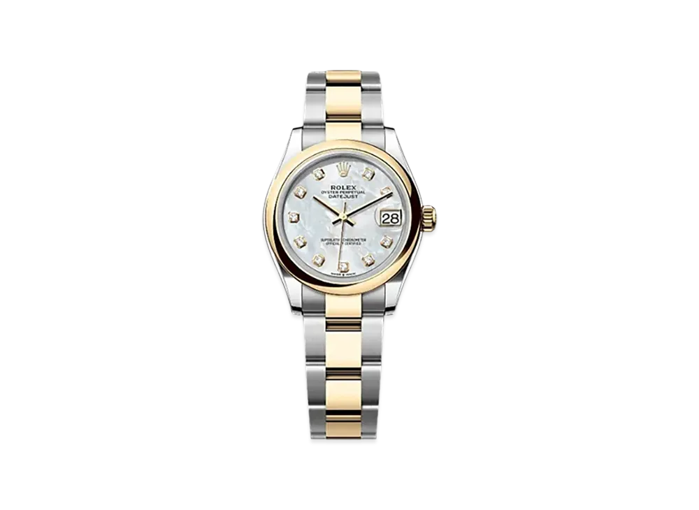 ROLEX Datejust 31mm Oystersteel & Yellow Gold 278243 "White Mother-of-Pearl"