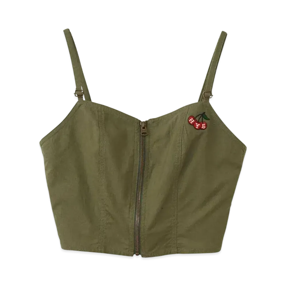 HYSTERIC GLAMOUR Military Bustier "Khaki"