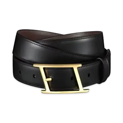 Cartier Tank Asymetrique de Cartier Belt "Black/Gold"