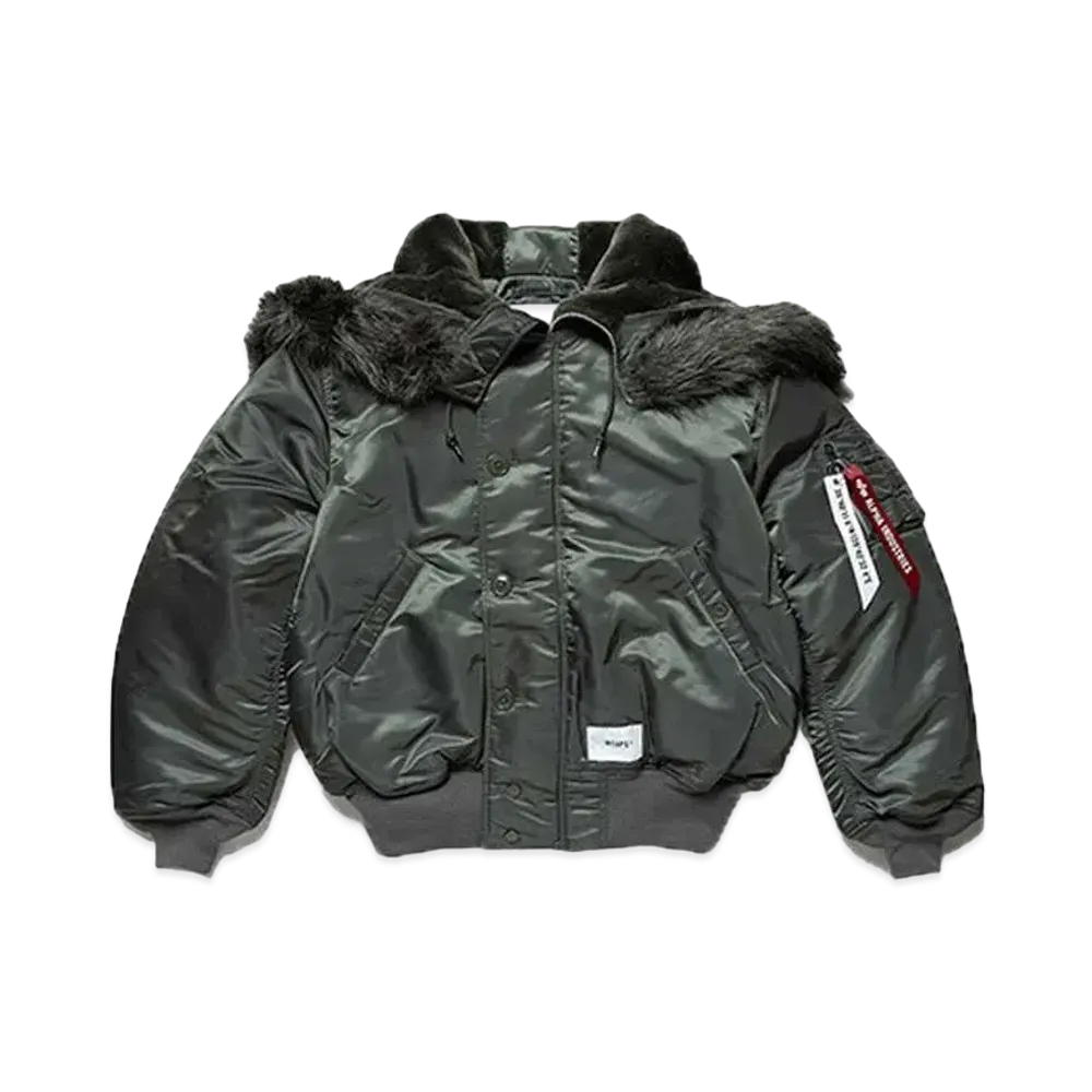 WTAPS x ALPHA INDUSTRIES N-2B Core Spec / Jacket / Nylon. Twill. "Olive Drab"