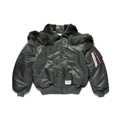 WTAPS x ALPHA INDUSTRIES N-2B Core Spec / Jacket / Nylon. Twill. "Olive Drab"