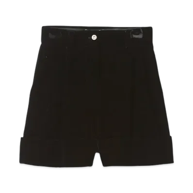 MIU MIU Women's Corduroy Bermudas "Black"
