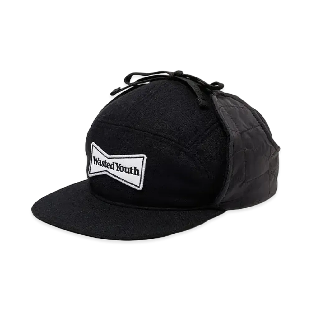 Wasted Youth Earflap Cap "Black"
