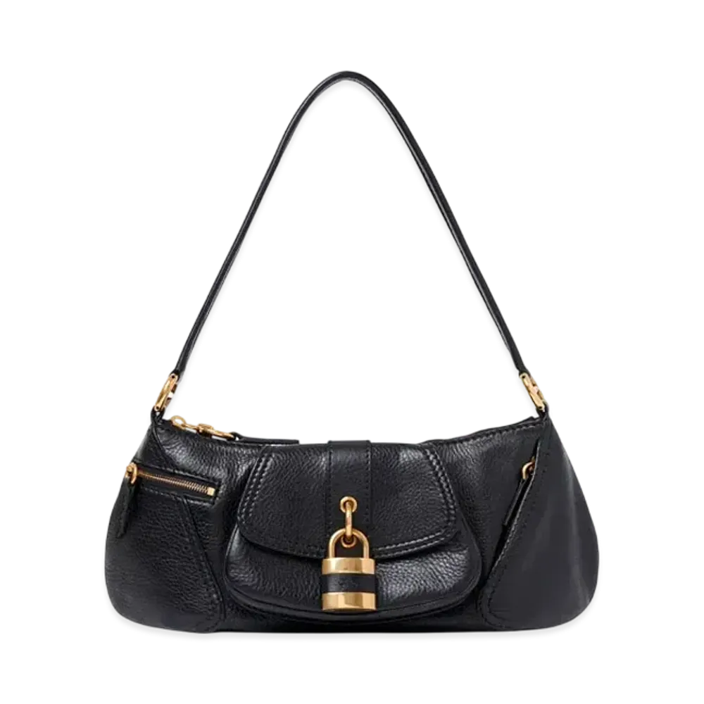 Chloe The 99 Shoulder Bag In Grained Leather "Black"