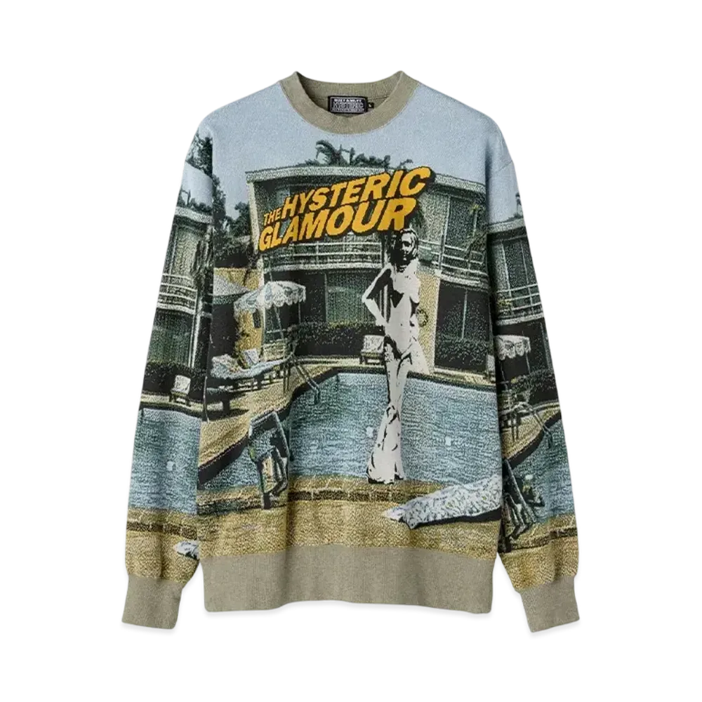 HYSTERIC GLAMOUR Pool Side Jacquard Sweater "Multi"