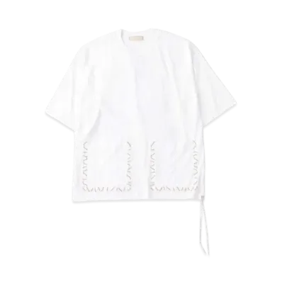 mastermind WORLD Boxy Hand Stitched Tee "White"