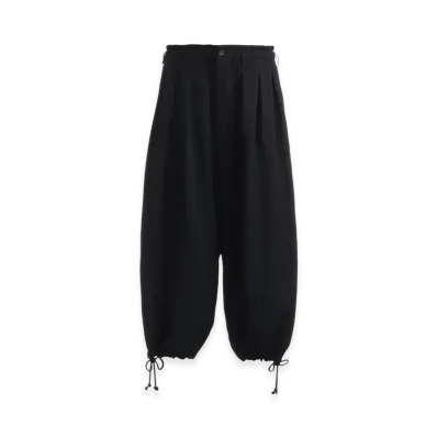 Ground Y Wool Gabardine Balloon Pants "Black"