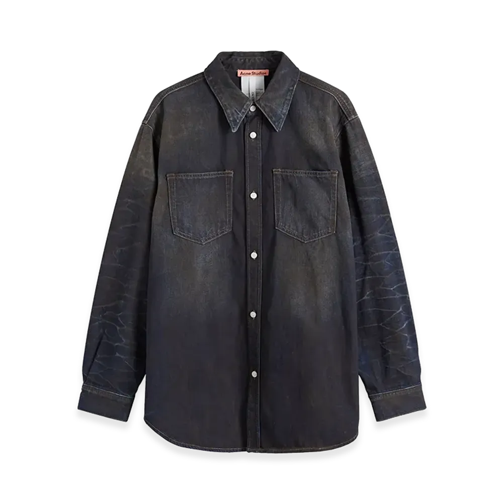 Acne Studios Relaxed Fit Denim Shirt "Dark Blue"
