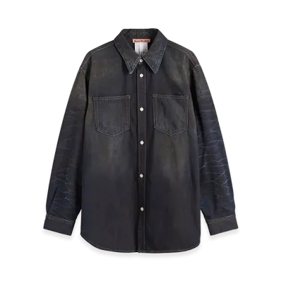 Acne Studios Relaxed Fit Denim Shirt "Dark Blue"