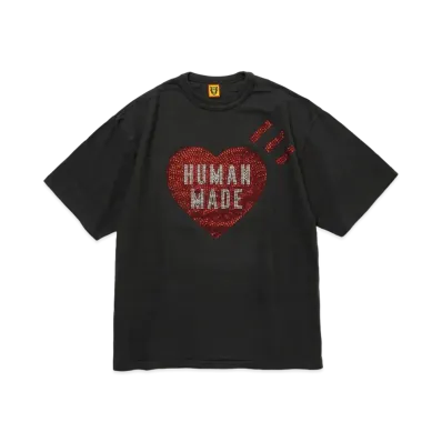 HUMAN MADE Crystal Heart Jewelry T-Shirt #2 "Black"