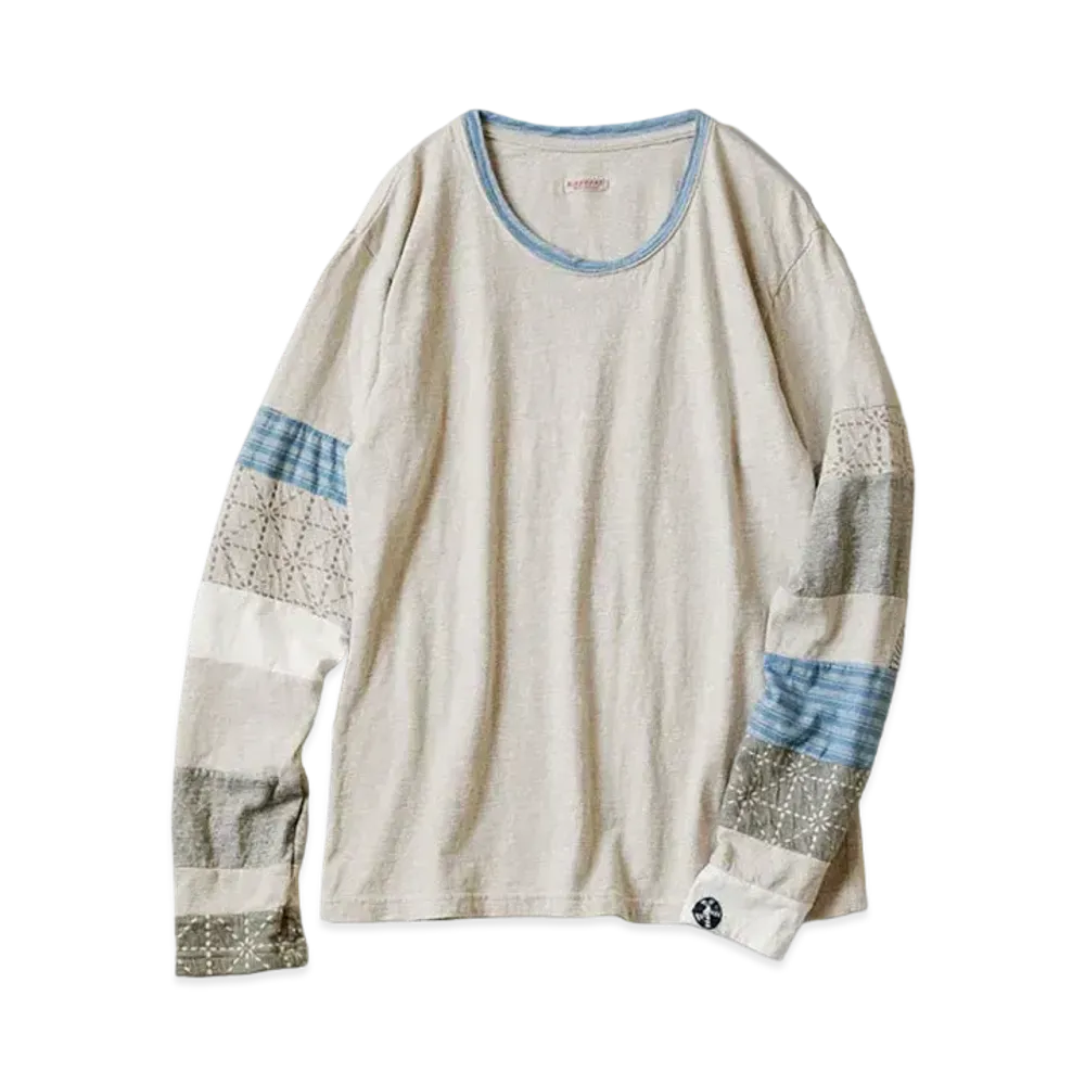 KAPITAL TOP TENGU HIPPRON T (SITUMBER PATCHWORK) "Quinity"