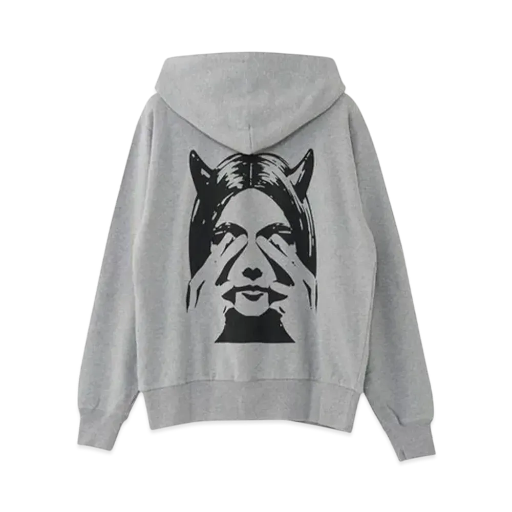 HYSTERIC GLAMOUR See No Evil Hoodie "Top Gray"