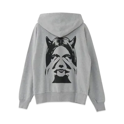 HYSTERIC GLAMOUR See No Evil Hoodie "Top Gray"