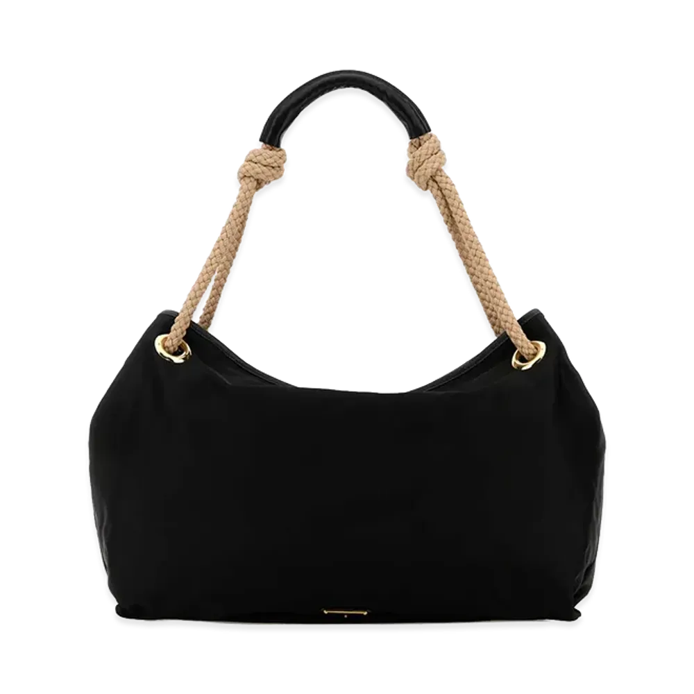 PRADA Women's Fabric Shopping Bag "Black"
