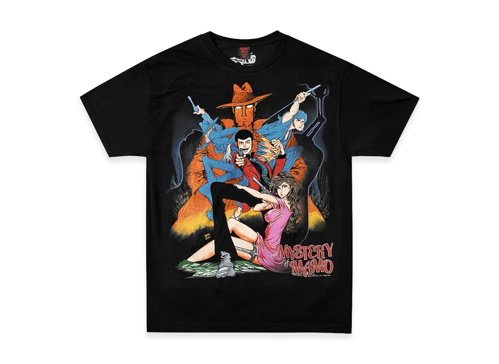 Geeks Rule x Lupin the Third Mystery of Mamo Silkscreen Printing T Shirt "Black"