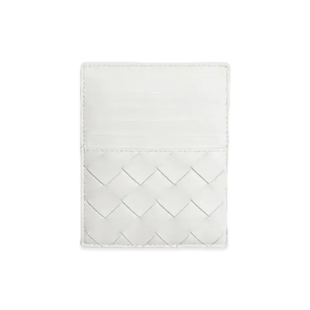 Bottega Veneta Zipped Card Holder "White"