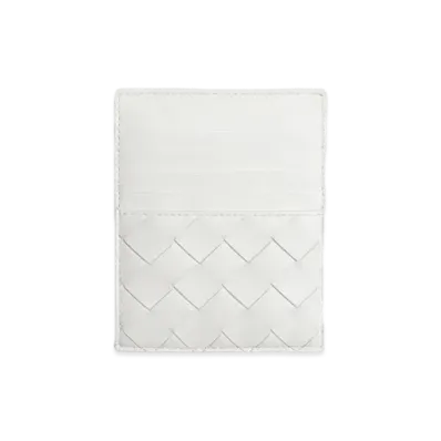 Bottega Veneta Zipped Card Holder "White"