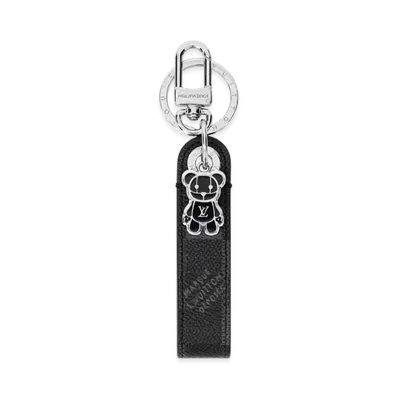 Louis Vuitton Key Holder & Bag Charm LV Louis Bear Dragonne "Noir"