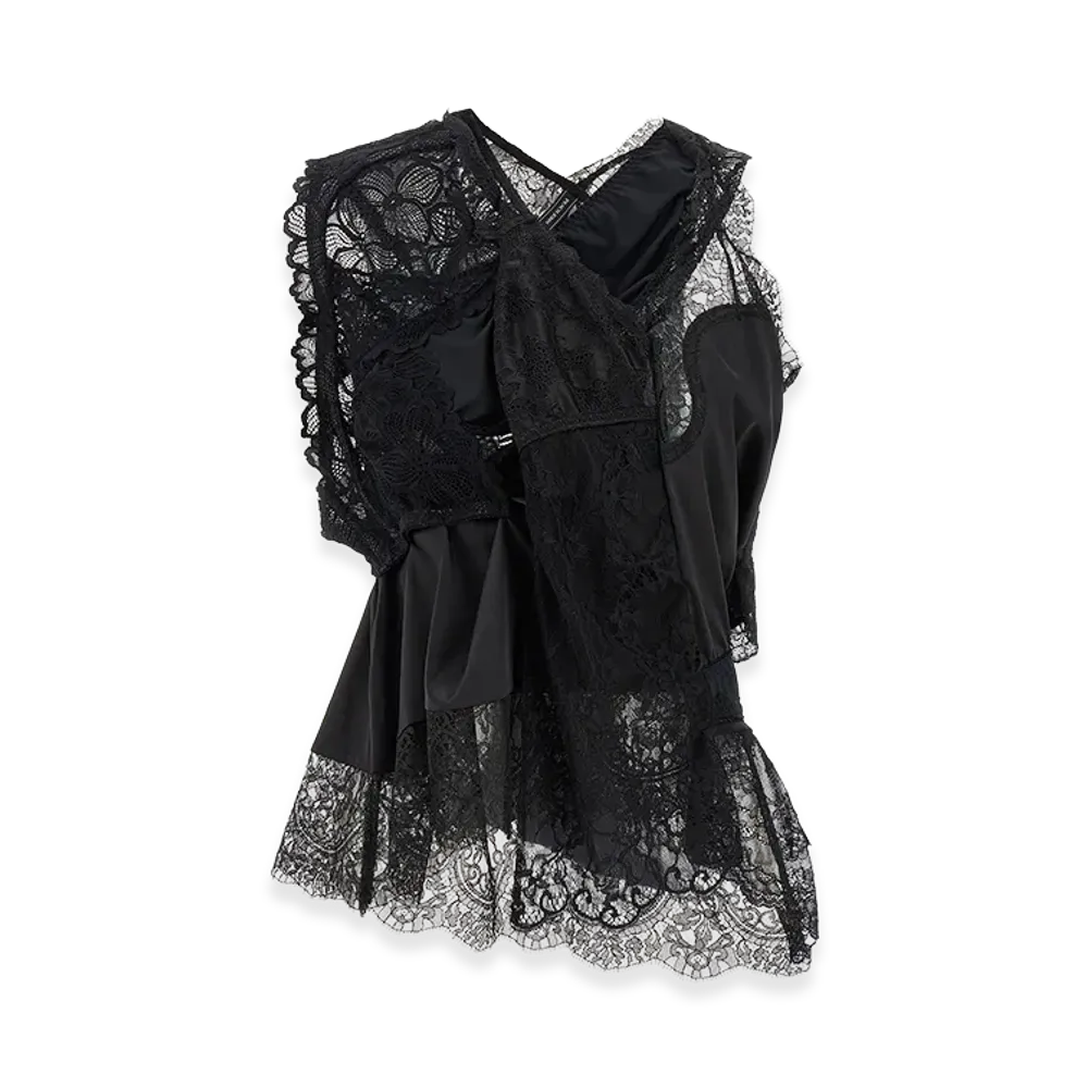 JUNYA WATANABE Women's x Peach John Top "Black"