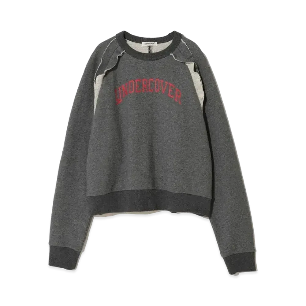 UNDERCOVER Cotton Sweatshirt Frill Pullover "T.Charcoal"