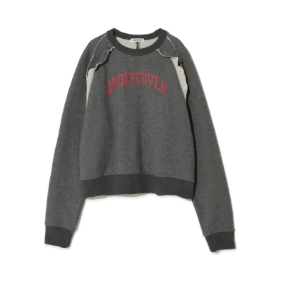 UNDERCOVER Cotton Sweatshirt Frill Pullover "T.Charcoal"