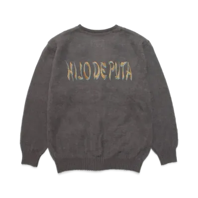 WACKO MARIA MOHAIR KNIT CARDIGAN "Grey"
