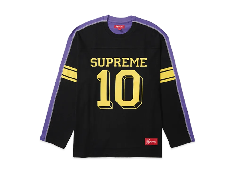 Supreme Split L/S Football Top "Black"