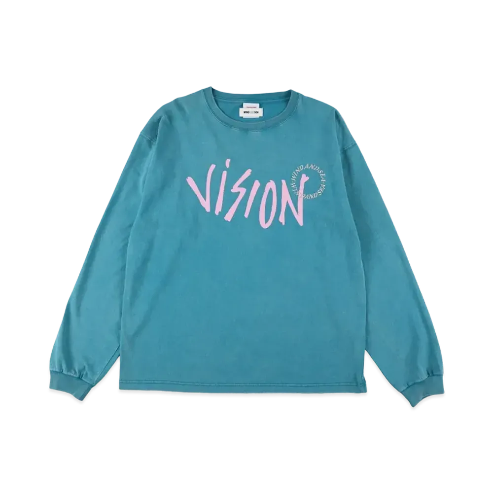WIND AND SEA x VISION L/S Tee "Blue"