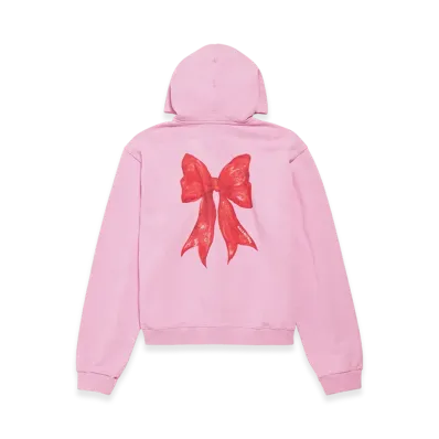 BALENCIAGA Bow Zip-up Hoodie Regular Fit "Light Pink"