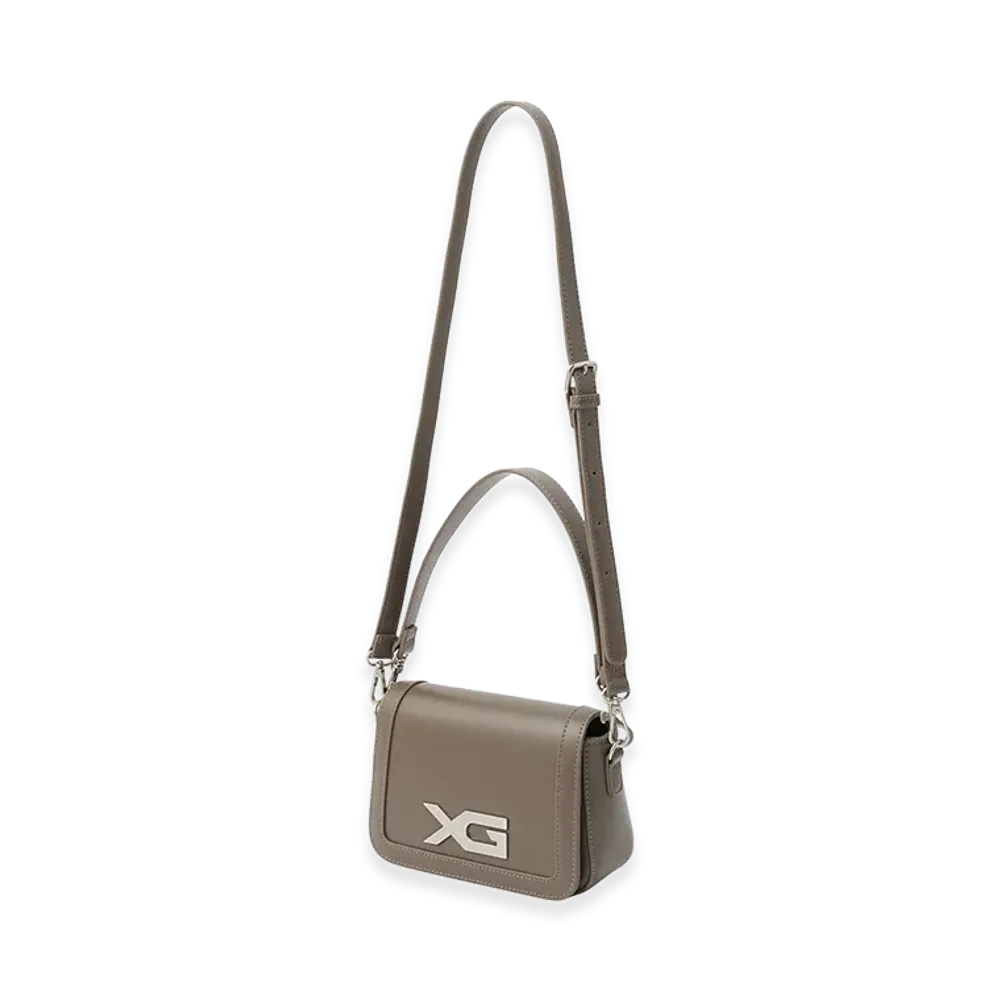 X-Girl Women's Xg Emblem Buckle 2Way Faux Leather Bag "Brown"