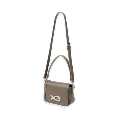 X-Girl Women's Xg Emblem Buckle 2Way Faux Leather Bag "Brown"