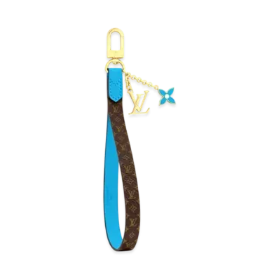 Louis Vuitton Maxi Dragonne Key Holder "Blue"