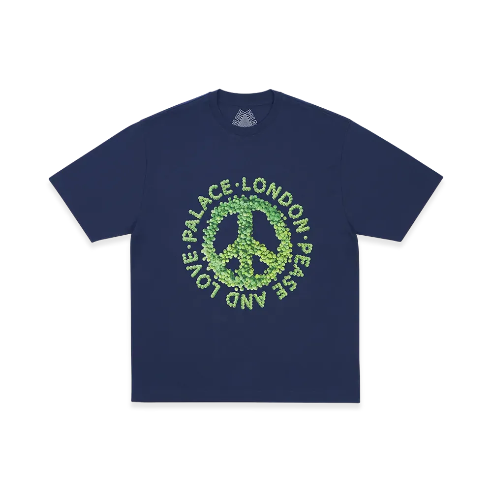 PALACE Pease And Love T-Shirt "Navy"