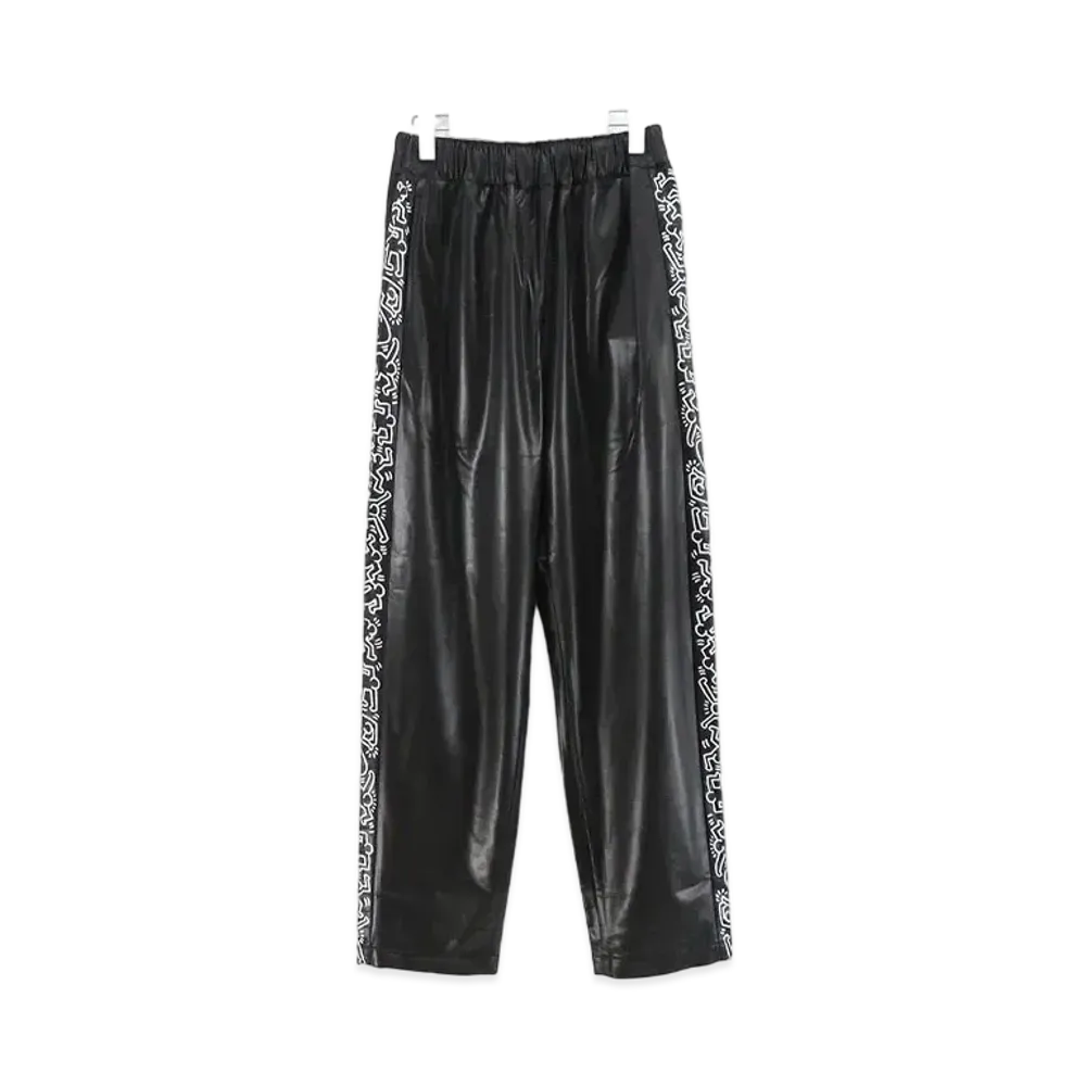 JUNYA WATANABE Ester Koal Brushed Lining Calendared Pants Keith Haring "Black/White"