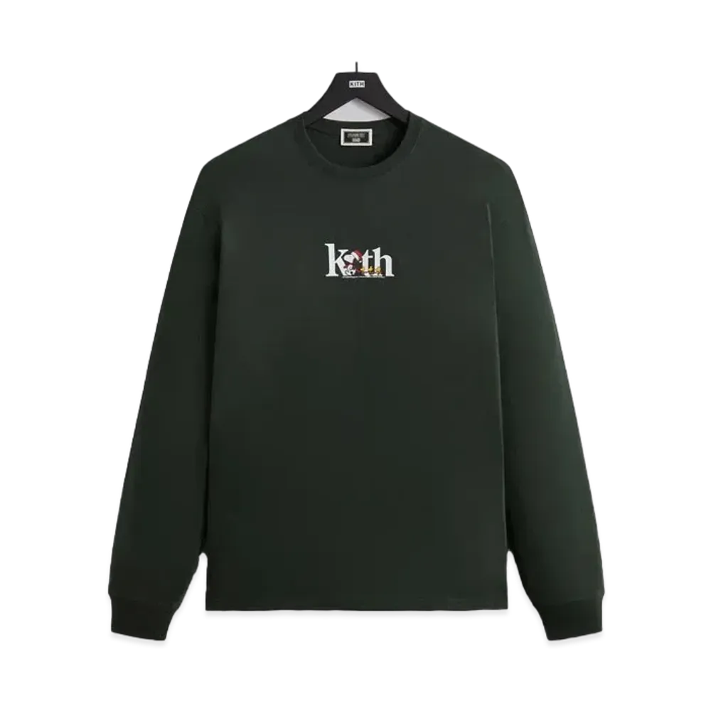 Kith x Peanuts Serif Long Sleeve Tee "Stadium"