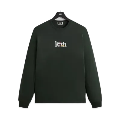 Kith x Peanuts Serif Long Sleeve Tee "Stadium"