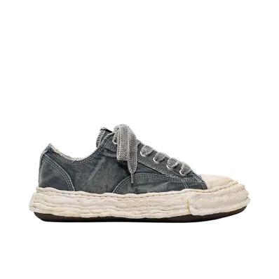 Maison MIHARA YASUHIRO PETERSON 23 OG Sole Bleached Canvas Low-top Sneakers "Gray"