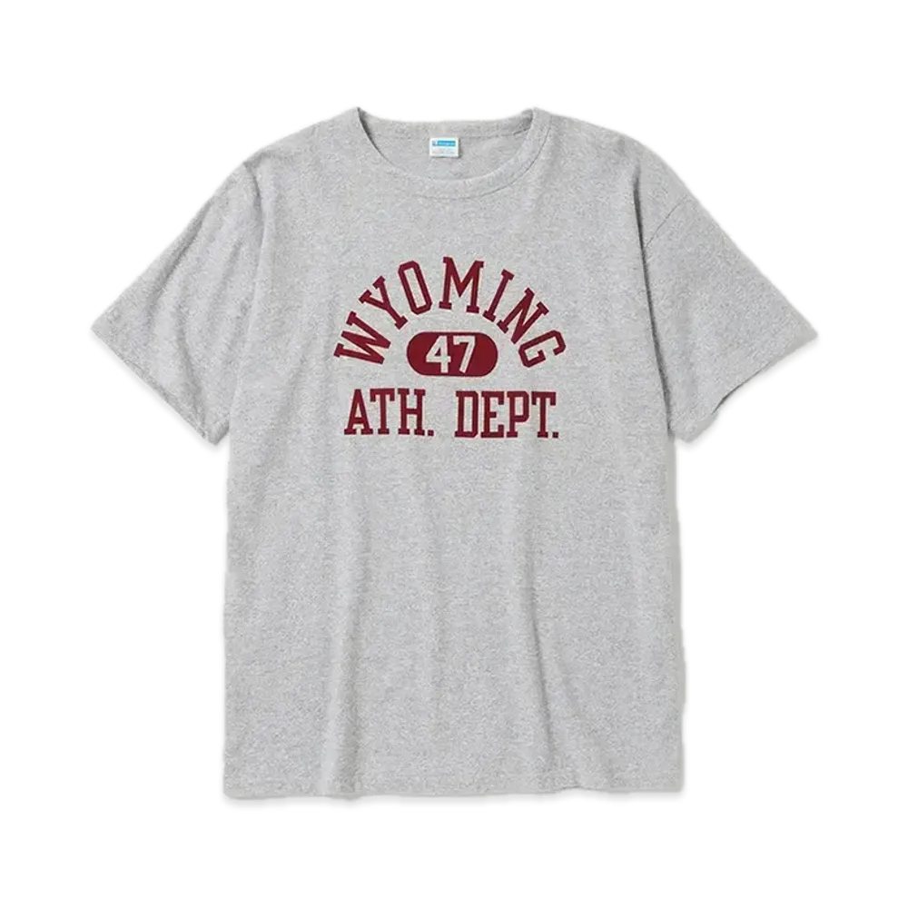 Champion True To Archives 77Qs Crew-Neck Tee Wyoming 47 1970S Model "Oxford Grey"