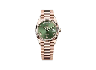 ROLEX Day-Date 36mm Everose Gold 128235 "Olive Green"