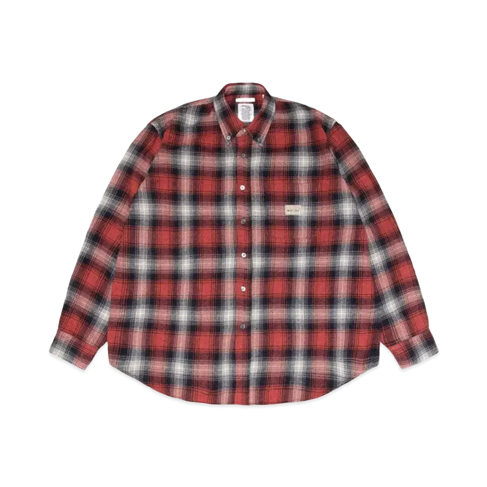 Stussy x OUR LEGACY Work Shop Check Shirt "Red"