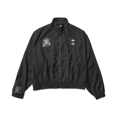 adidas x Willy Chavarria Pinstripe Track Jacket "Black/White"