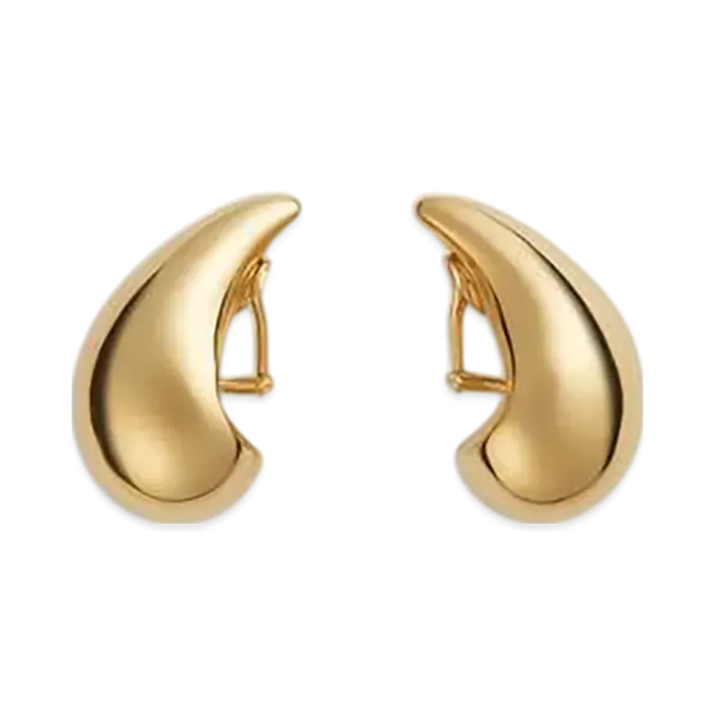 Bottega Veneta Drop Medium Earrings "Yellow Gold"