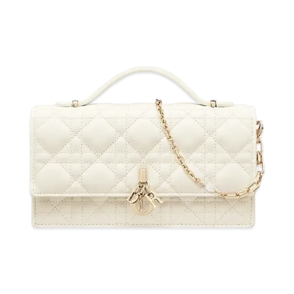 Dior Miss Dior Mini Bag Cannage Lambskin "Latte"