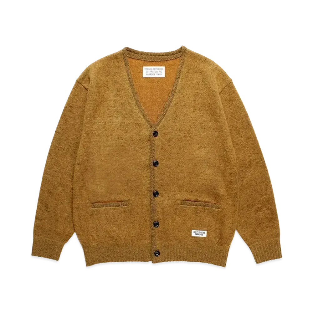 WACKO MARIA Mohair Knit Cardigan "Mustard"
