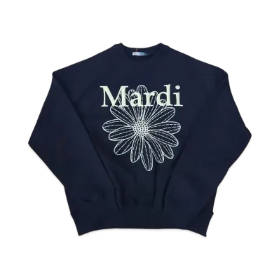 Mardi Mercredi Sweatshirt Flowermardi Needlework "Black Lemon"