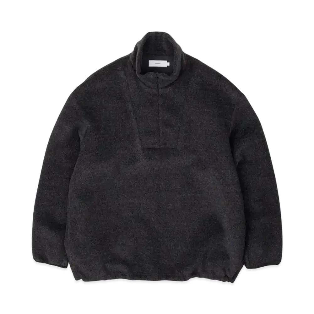 Graphpaper Wool Alpaca Boa Anorak Blouson "Grey"