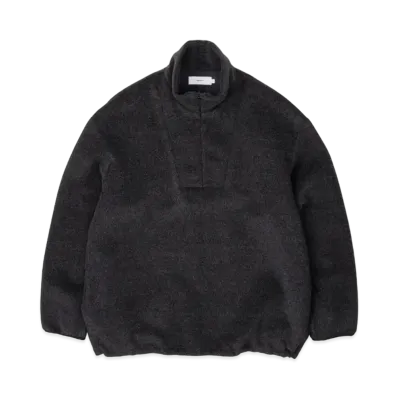 Graphpaper Wool Alpaca Boa Anorak Blouson "Grey"