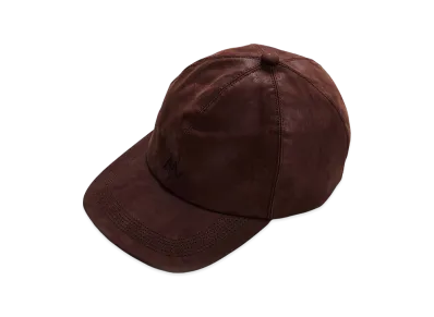 NICENESS Hollis Oiled Leather Long Bill Cap "Choco"