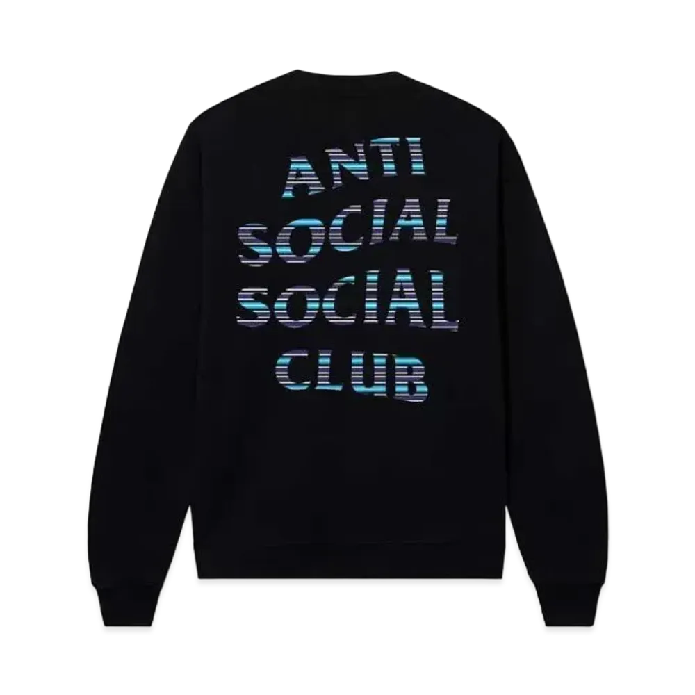 ANTI SOCIAL SOCIAL CLUB x FRAGMENT Logo Crewneck "Black Blue"