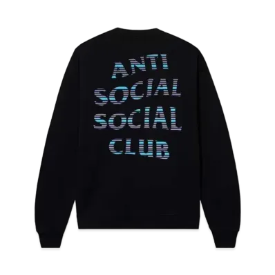 ANTI SOCIAL SOCIAL CLUB x FRAGMENT Logo Crewneck "Black Blue"